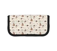 BYwenhopnbs Trousse à Crayons Grande capacité en Toile Motif hérisson des prés pour Filles