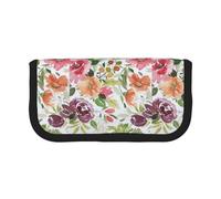 BYwenhopnbs Trousse à Crayons Grande capacité en Toile Motif Pivoine pêche pour Filles