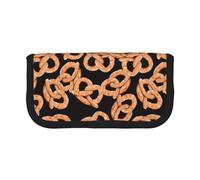 BYwenhopnbs Trousse à Crayons Grande capacité en Toile pour Filles, Motif Bretzel Frais