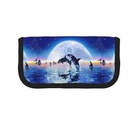 BYwenhopnbs Trousse à Crayons Grande capacité en Toile pour Filles Motif Pod of Orcas