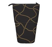 BYwenhopnbs Trousse à Crayons télescopique Black Golden Chains Chain