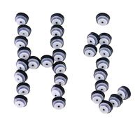 Bywindup 30 clips de fixation adaptés aux clips de montant de panneau de garniture de porte Citroën avec joint en caoutchouc de remplacement pour 6991.Y8, pour un trou de 10 mm