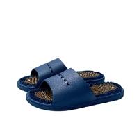 BYWXW Acupression Massage Pantoufles Thérapeutiques Réflexologie Sandales pour Pied Massage Shiatsu Arch Soulagement de la Douleur Antidérapantes Pour Baignoire Douche (Size:EU 42/43,Color:Bleu)