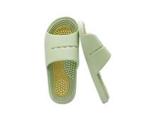 BYWXW Acupression Massage Pantoufles Thérapeutiques Réflexologie Sandales pour Pied Massage Shiatsu Arch Soulagement de la Douleur Antidérapantes Pour Baignoire Douche (Size:EU 38/39,Color:Vert)