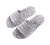 BYWXW Chaussures de fasciite plantaire Pantoufles, Sandales pour hommes et femmes Intérieur Réflexes Massage des pieds Soulage l'arthrite Sport et D'extérieur Pantoufles (Size:EU 43,Color:Gris)