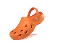 BYWXW Chaussures de trou Sandals,Chaussons d'été Creux Respirant Chaussures de Plage Confortables Chaussures de Jardin Été Pantoufles Sandales de Plage (Size:EU 44/45,Color:Orange)