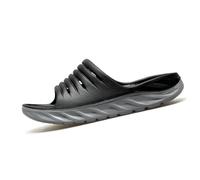 BYWXW Hommes Pantoufles Eva Anti Dérapant Sandales,Voûte de Slip Light Casual Pantoufles pour Arche,Claquette Hommes d'été Intérieur et Extérieur,Home Hôtel Semelle épaisse(Size:EU 44,Color:Noir)