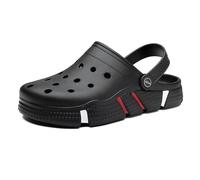 BYWXW Hommes Tendance Wear Pantoufles,Douche Léger Antidérapantes Maison Été Massage Doux Chaussures de Plage,Outdoor Respirantes Sandales (Size:EU 49,Color:Noir)