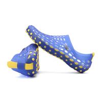 BYWXW Pantoufles d'été, chaussures perforées Chaussures d'eau de douche pour hommes chaussures de plage, chaussures de jardin évidées extérieures pantoufles rafraîchissantes(Size:EU 38,Color:Bleu)