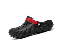 BYWXW Pantoufles D'Été Hommes, Respirantes Chaussons de Jardin Perforés-Sabot Léger Antidérapant Mules à séchage Rapide pour Tous Les Sports de Plage Piscine(Size:EU 43,Color:Noir)