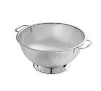 BYWXW Passoire Riz INOX,Passoires en Acier INOX Microperforée avec Poignées,Le Quinoa Et Les Petits Grains Faire Tremper, Laver Et éGoutter Les LéGumes Et Les Fruits(Size:28CM,Color:Argent)