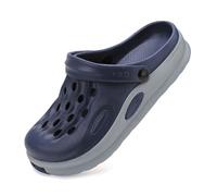 BYWXW Sabots Homme respirant sandales de plage, réglable slide jardin chaussures pantoufles antidérapantes intérieur et extérieur été sandales de plage (Size:EU 44,Color:Bleu)