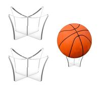BYX 2 pièces Support de Balle en Acrylique présentoir de Balle pour Football Basket-Ball Support de Football Volley-Ball Rugby Support de Stockage de Balle de Sport