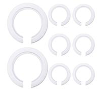 BYX Abat Jour Lampe sur Pied, Reducteur Bague, Reducteur Anneau Abat Jour E27 vers E14 Plastique, 42mm à 29mm Anneau Adaptateur, Abat-Jour Anneau Convertisseur pour Installation d'abat-Jour, 8pièce