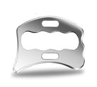 BYYDDIY Outils de massage Gua Sha Derma Edge en acier inoxydable 304 - Grattoir musculaire (D2)