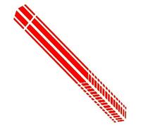 BYYINGS Autocollants de Porte latérale de Ligne de Taille de Voiture, Rayures de Course, décor imperméable, Style Sportif, Film Vinyle, Bande de décoration Compatible avec Les Accessoires(Red)