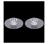 BYYLECL Lot de 2 boutons autocollants transparents pour tiroir d'armoire, meubles, abattant de toilettes, cuisine, chambre à coucher, placard, tiroir, armoire