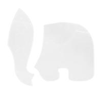 BYYLECL Patron de couture éléphant pour couture, modèle d'éléphant réutilisable pour matelassage et loisirs créatifs, 20,3 cm