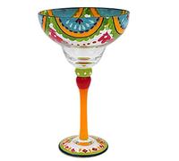 BYYLECL Verre à margarita soufflé à la main 270 ml pour cadeau de couple, tranches de fruits B