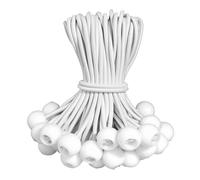 BYZANDQI Lot de 12 tendeurs en caoutchouc avec boule de 10 cm - Pour bâches, tentes, bannières, filets, pavillons