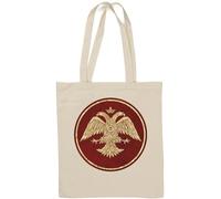 Byzantine Empire Golden Eagle Art Sac fourre-tout en coton naturel Blanc