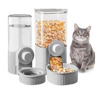 BYZESTY Lot de 2 abreuvoirs automatiques pour lapins - Distributeur automatique de nourriture et d'eau - À suspendre - Pour chats, cochons d'Inde, hamsters, lapins
