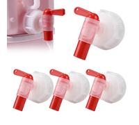 BYZESTY Lot de 4 Robinet doseur DIN61, Robinet De Vidange Bidon Din 61, Robinet verseur pour Essence Camping Jardin Eau Chaude Cuisine Eau Alimentaire