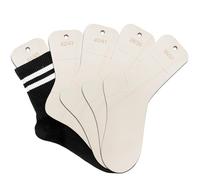 BYZESTY Lot de 5 planches à chaussettes taille 36-45 - Avec indication de taille - Pochoir à chaussettes - Bloqueurs de chaussettes - Pour le tricot, le crochet