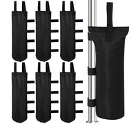 BYZESTY Lot de 6 sacs de sable pour pavillon - À remplir - En Oxford 600D épais - Lestage - Double couture - Haute performance - Pour tonnelle, tente, parasol