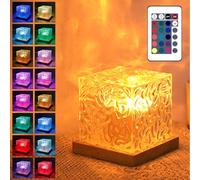 BYZESTY Projecteur Ciel Etoile: 16 Couleurs Lampe Aurore Boréale, Ondulation De L'eau Nuit Lumière, 3D Veilleuse Ondulation De L'eau Avec Télécommande, LED Lampe Ondulée Aurora Pour Chambre à Coucher
