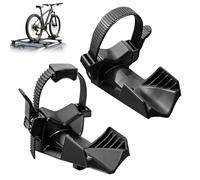 BYZESTY Support de Roue à Vélo, Lot de 2 Butoirs de Roue, Butées de Roue, Support de Fixation de Roue à Vélo de 3.11 Zoll pour Les VTT et Les vélos de Route, Aucun Outil