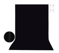 Byzesty Toile De Fond Noir 3 X 3 M Fond Photo Noir, Fond Noir Toile De Fond Photograpique Fond De Décors Écran Noir Photographie Backdrop pour Photographie, Camera, Photo, Prise De Vue Vidéo