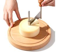 BYZESTY Trancheuse À Fromage Ø 22 cm Girolle À Fromage, Friseur À Fromag Fraiseur À Fromag Rotatif Râpe À Fromag Ronde Pour Chocolat