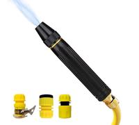 Byzieir Embout De Tuyau D'arrosage Robuste & Réglable, 17cm Embout De Tuyau D'arrosage Robuste Et Réglable, Buse De Tuyaus Haute Pression Avec 3 Connecteur Pour Lavage Voiture