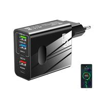 Byzieir Prise de Chargeur Mural de Type C - Bloc de Chargeur de Voyage 65 W, Charge Rapide avec Plusieurs Ports,Travel Essentials, Adaptateur pour téléphones Portables, tablettes, appareils