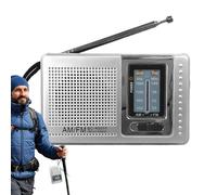 Byzieir Radio FM Radio Nomade 9.6x2.3x5.8cm Ra-dio Portable Alimenté par Piles avec Prise Casque AM FM Stéréo pour Camping Voyage Extérieur Survie Et Préparation Alerte Météo