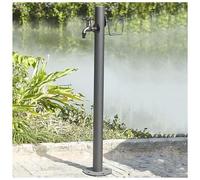 BYZOMU Colonne à Eau de Jardin Support D'extension De Robinet De Jardin en Acier Inoxydable, Colonne d'eau Extérieure Résistante Au Gel avec Robinet en Cuivre Et Tuyau d'eau(Style 1,13x86CM)