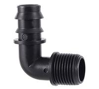 bzcemind 10pcs Arrosage en Plastique Tuyau de Tuyau de Tuyau de Tuyau de coude Connecteurs de coude Homebrew Jardin Irrigation Raccord d'eau Connecteur Barb,1/2 to DN20 Pipe