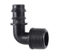 bzcemind 10pcs Arrosage en Plastique Tuyau de Tuyau de Tuyau de Tuyau de coude Connecteurs de coude Homebrew Jardin Irrigation Raccord d'eau Connecteur Barb,3/4 to DN20 Pipe