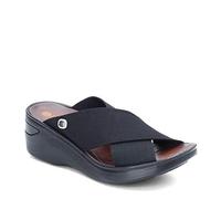 BZees LifeStride Femme Désir Sandale, Tissu Extensible Noir, 38.5 EU