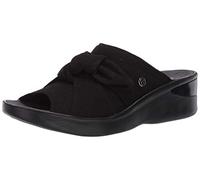 BZees LifeStride Femme Smile Slingbacks Sandale, Noir, 40 EU