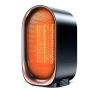 BZGG Radiateur soufflant,1000W chauffage céramique PTC avec protection surchauffe et anti-basculement, Appareil de chauffage électrique portable silencieux pour bureau ou chambre, Noir