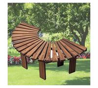 BZJPRFC Banc d'arbre en Bois Massif, Demi-Cercle, Support De Fleurs for Balcon De Jardin, Combinaison De Formes Libre, for Mobilier Décoratif(Color1)