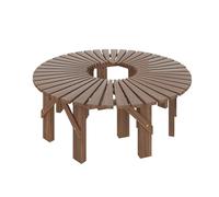 BZJPRFC Banc d'arbre Enveloppant, Banc De Jardin D'extérieur en Demi-Cercle/Cercle, Mobilier D'extérieur Décoratif, Élément De Jardin Romantique, Forme Extensible À L'infini(Circle)