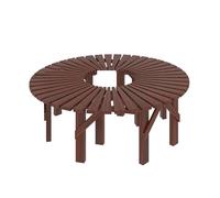 BZJPRFC Banc d'arbre Enveloppant, Banc Décoratif Incurvé,De Jardin en Bois Demi-Cercle/Cercle, Forme Extensible À L'infini, Capacité De Charge 400 Kg(Circle)