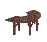 BZJPRFC Banc d'arbre Enveloppant, Banc Décoratif Incurvé,De Jardin en Bois Demi-Cercle/Cercle, Forme Extensible À L'infini, Capacité De Charge 400 Kg(Semicircle)