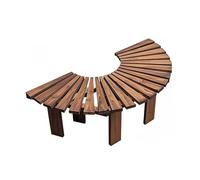 BZJPRFC Banc d'arbre Enveloppant, Support De Fleurs for Balcon De Jardin, Siège Demi-Rond D'extérieur en Bois Massif, Forme Extensible À L'infini, for Parcs Et Pelouses(Color1)