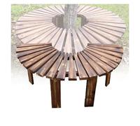 BZJPRFC Banc d'arbre Semi-Circulaire, Support De Fleurs for Balcon De Jardin, Chaise Incurvée en Bois Massif, Forme Extensible À L'infini, Capacité De Charge 400 Kg(Color2)