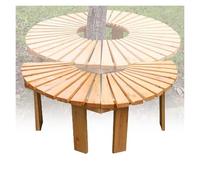 BZJPRFC Banc d'arbre Semi-Circulaire, Support De Fleurs for Balcon De Jardin, Chaise Incurvée en Bois Massif, Forme Extensible À L'infini, Capacité De Charge 400 Kg(Color1)