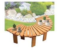 BZJPRFC Banc d'arbre, Siège De Jardin Semi-Circulaire, Chaise De Patio De Parc Extérieur, Épissure Décorative De Bandes De Bois Courbées, Combinaison Libre De Formes(Color2)